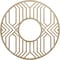 Ekena Millwork Empire Wood Fretwork Pierced Ceiling Medallion, Birch, 26"OD x 9 1/2"ID x 1/4"T CMWP26X26X0250EPBI - alternate 1